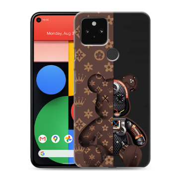 Силиконовый чехол на Google Pixel 5 с принтом Луи робот