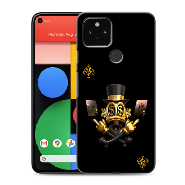 Силиконовый чехол на Google Pixel 5 с принтом Золотой скрудж макдак Силиконовый чехол на Google Pixel 5 с принтом Золотой скрудж макдак