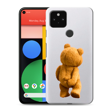 Силиконовый чехол на Google Pixel 5 с принтом Медведь