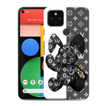 Силиконовый чехол на Google Pixel 5 с принтом Луи робот