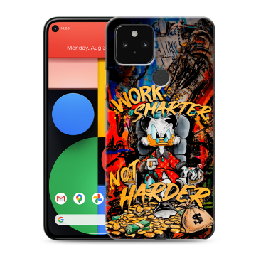 Силиконовый чехол на Google Pixel 5 с принтом Дональд Дак Деньги