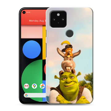 Силиконовый чехол на Google Pixel 5 с принтом Шрек Shrek