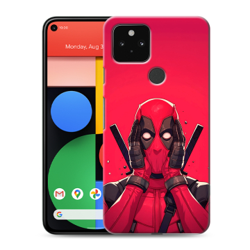 Силиконовый чехол на Google Pixel 5 с принтом Дедпул Deadpool Силиконовый чехол на Google Pixel 5 с принтом Дедпул Deadpool