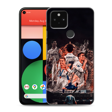 Силиконовый чехол на Google Pixel 5 с принтом Реал Роналдо Real Ronaldo Силиконовый чехол на Google Pixel 5 с принтом Реал Роналдо Real Ronaldo