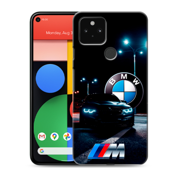 Силиконовый чехол на Google Pixel 5 с принтом БМВ BMW Силиконовый чехол на Google Pixel 5 с принтом БМВ BMW
