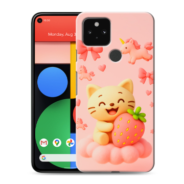 Силиконовый чехол на Google Pixel 5 с принтом для девочек