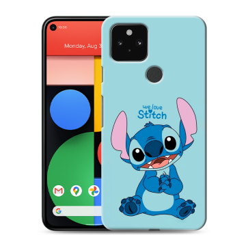 Силиконовый чехол на Google Pixel 5 с принтом Лило и Стич Силиконовый чехол на Google Pixel 5 с принтом Лило и Стич