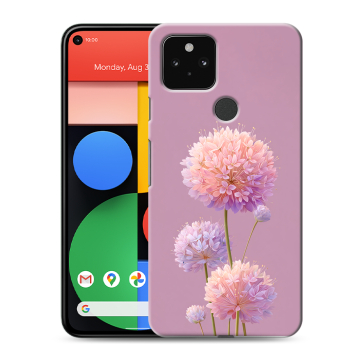 Силиконовый чехол на Google Pixel 5 с принтом Цветы