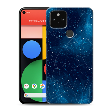 Силиконовый чехол на Google Pixel 5 с принтом Космос звезды