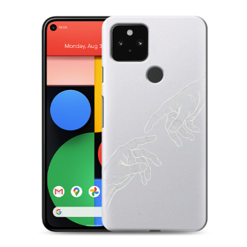 Силиконовый чехол на Google Pixel 5 с принтом Сотворение мира