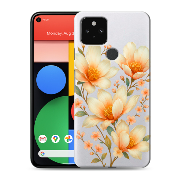 Силиконовый чехол на Google Pixel 5 с принтом Цветы
