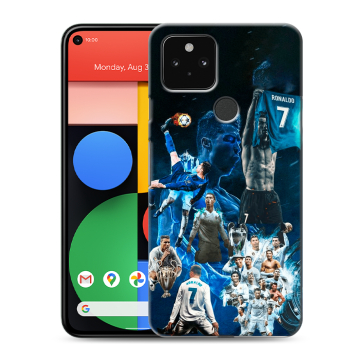 Силиконовый чехол на Google Pixel 5 с принтом Реал Роналдо Силиконовый чехол на Google Pixel 5 с принтом Реал Роналдо