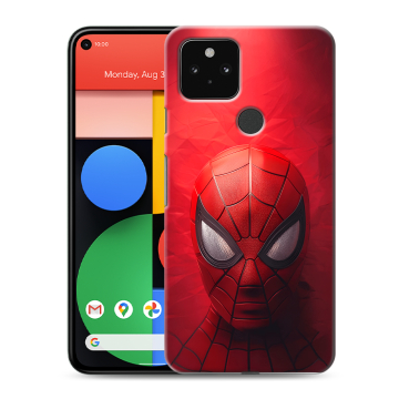 Силиконовый чехол на Google Pixel 5 с принтом Spiderman Человек паук