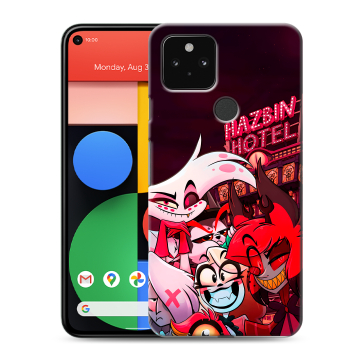 Силиконовый чехол на Google Pixel 5 с принтом Hazbin Hotel Отель Хазбин