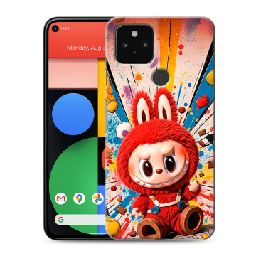 Силиконовый чехол на Google Pixel 5 с принтом Labubu Лабубу