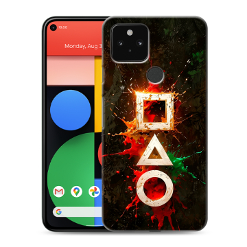 Силиконовый чехол на Google Pixel 5 с принтом Squid Game Игра кальмара