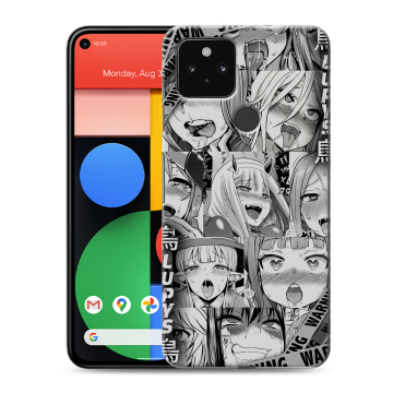 Силиконовый чехол на Google Pixel 5 с принтом Ahegao Ахегао Аниме