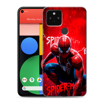 Силиконовый чехол на Google Pixel 5 с принтом Spiderman Человек паук Силиконовый чехол на Google Pixel 5 с принтом Spiderman Человек паук