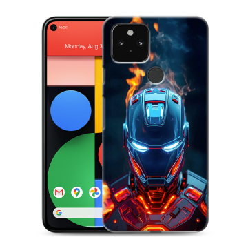 Силиконовый чехол на Google Pixel 5 с принтом IronMan Железный человек Силиконовый чехол на Google Pixel 5 с принтом IronMan Железный человек