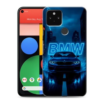 Силиконовый чехол на Google Pixel 5 с принтом BMW БМВ