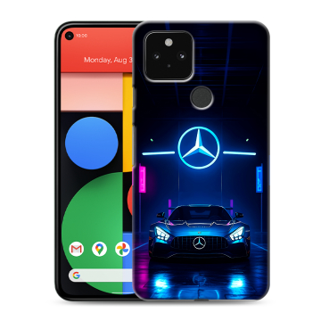 Силиконовый чехол на Google Pixel 5 с принтом Mercedes Мерседес