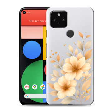 Силиконовый чехол на Google Pixel 5 с принтом для девушки