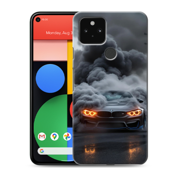 Силиконовый чехол на Google Pixel 5 с принтом BMW БМВ Силиконовый чехол на Google Pixel 5 с принтом BMW БМВ