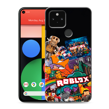 Силиконовый чехол на Google Pixel 5 с принтом Roblox Роблокс