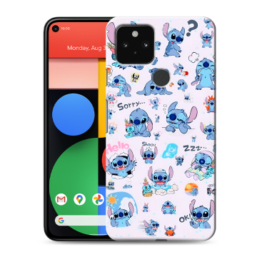 Силиконовый чехол на Google Pixel 5 с принтом Лило и Стич Силиконовый чехол на Google Pixel 5 с принтом Лило и Стич