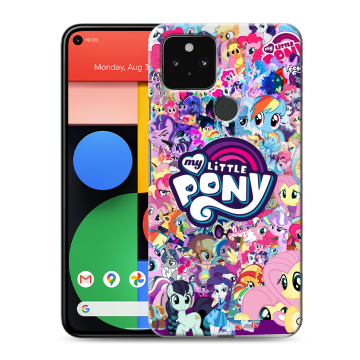 Силиконовый чехол на Google Pixel 5 с принтом My little pony Дружба чудо