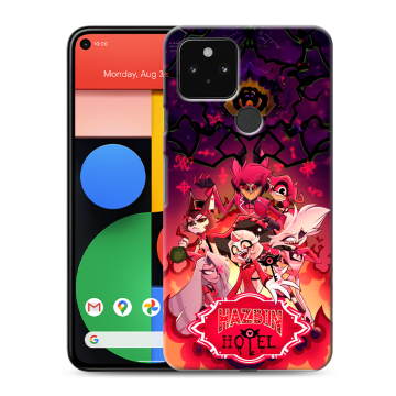 Силиконовый чехол на Google Pixel 5 с принтом Hazbin Hotel Отель Хазбин