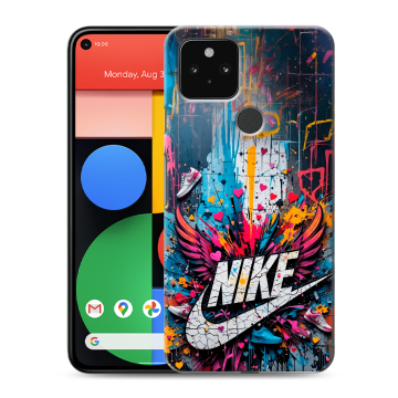 Силиконовый чехол на Google Pixel 5 с принтом Nike Найк Силиконовый чехол на Google Pixel 5 с принтом Nike Найк