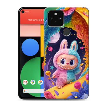 Силиконовый чехол на Google Pixel 5 с принтом Labubu Лабубу Силиконовый чехол на Google Pixel 5 с принтом Labubu Лабубу