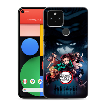 Силиконовый чехол на Google Pixel 5 с принтом Demon Slayer Клинок рассекающий демонов Силиконовый чехол на Google Pixel 5 с принтом Demon Slayer Клинок рассекающий демонов
