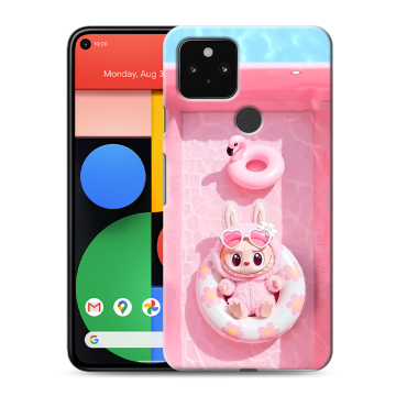 Силиконовый чехол на Google Pixel 5 с принтом Labubu Лабубу