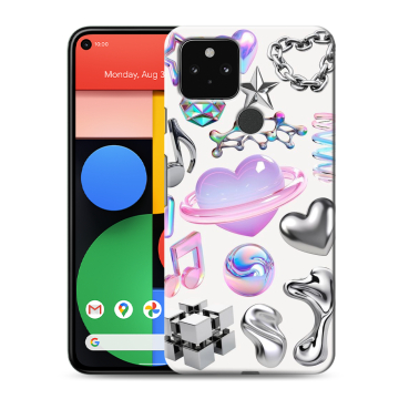 Силиконовый чехол на Google Pixel 5 с принтом Y2K