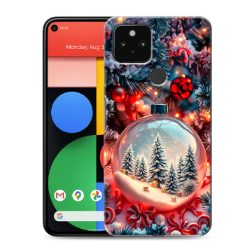 Силиконовый чехол на Google Pixel 5 с принтом Новый год