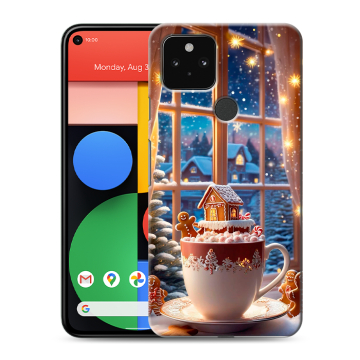 Силиконовый чехол на Google Pixel 5 с принтом Новый год