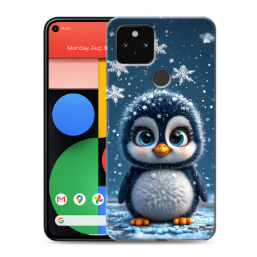 Силиконовый чехол на Google Pixel 5 с принтом Новый год