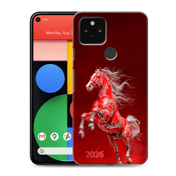 Силиконовый чехол на Google Pixel 5 с принтом Новый год