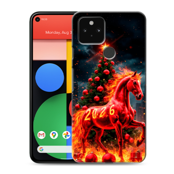 Силиконовый чехол на Google Pixel 5 с принтом Новый год