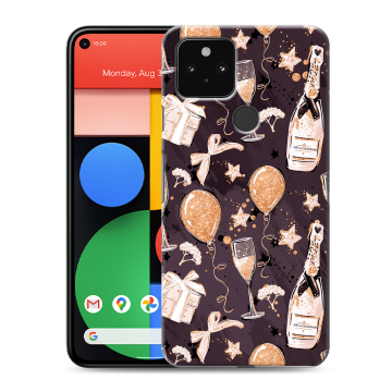 Силиконовый чехол на Google Pixel 5 с принтом Новый год