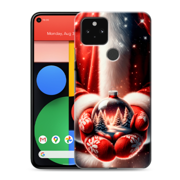 Силиконовый чехол на Google Pixel 5 с принтом Новый год