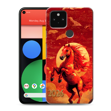 Силиконовый чехол на Google Pixel 5 с принтом Новый год