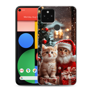 Силиконовый чехол на Google Pixel 5 с принтом Новый год