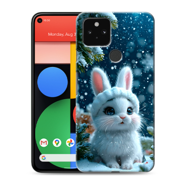 Силиконовый чехол на Google Pixel 5 с принтом Новый год