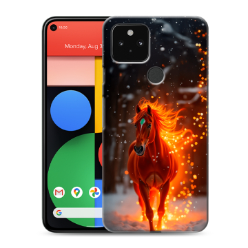 Силиконовый чехол на Google Pixel 5 с принтом Новый год Силиконовый чехол на Google Pixel 5 с принтом Новый год