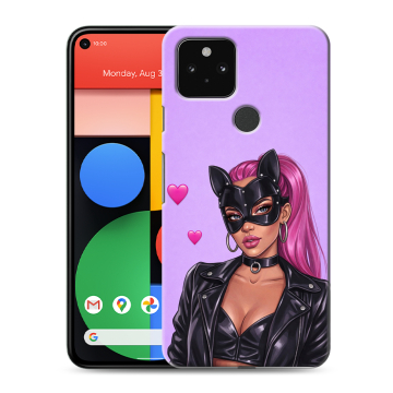 Силиконовый чехол на Google Pixel 5 с принтом женский