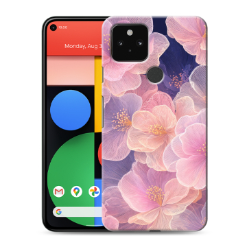 Силиконовый чехол на Google Pixel 5 с принтом женский