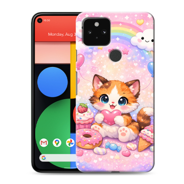 Силиконовый чехол на Google Pixel 5 с принтом для девочек